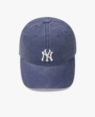 Mũ MLB Jeans Logo Thêu Màu - Xanh Dương