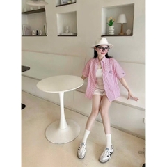 Sơ Mi Sọc Ngắn Tay
