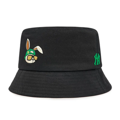 Mũ Bucket MLB Logo Thỏ Đen