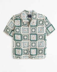 Áo sơ mi móc len hè