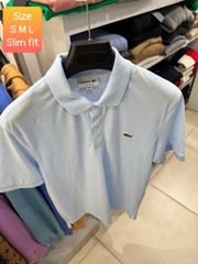 Polo Cá Xanh Dương Nhạt SlimFit