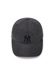 Mũ MLB Jeans Logo Thêu Màu - Đen