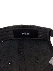 Mũ Jeans Varsity Vintage - Xám Đen