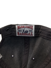 Mũ Jeans Varsity Vintage - Xám Đen