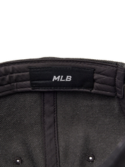 Mũ MLB Jeans Logo Thêu - Xám
