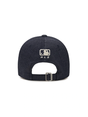 Mũ MLB Jeans Chữ Thêu - Navy