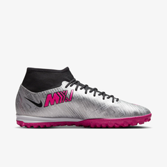 NIKE ZOOM MERCURIAL SUPERFLY 9 ACADEMY XXV TF - FB8398-060 - BẠC/HỒNG