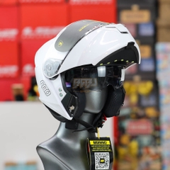 Mũ Lật Hàm EGO E91 2 Kính Trắng Bóng