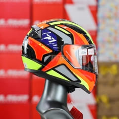 Mũ Fullface LS2 FF353 Rapid II Hyper Speed Đỏ Cam