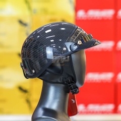 Mũ 1/2 Falcon F25 Full Carbon - Đẳng Cấp, Sang Trọng, Gọn Nhẹ