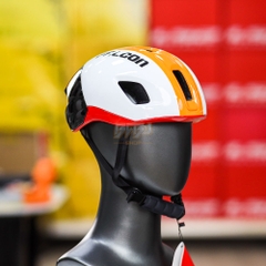 Nón Thể Thao Falcon F20 Trắng Cam Bóng