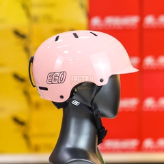 Mũ 1/2 EGO E25 Hồng Bóng Thoáng Khí