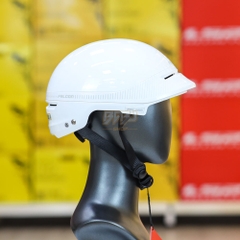 Mũ 1/2 Falcon F11 Trắng Bóng Chính Hãng