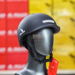 Mũ 1/2 Falcon F12 Cá Heo Đen Nhám - Nhỏ Gọn Có Đèn