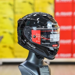 Mũ Fullface 2 Kính LS2 FF818 Storm III Đen Bóng 2026