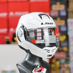 Mũ Lật Hàm LS2 FF901 HPFC Trắng Bóng