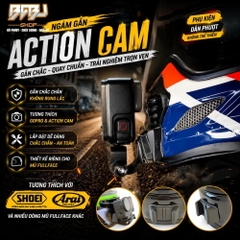 Ngàm Mount Gắn Cằm Mũ Bảo Hiểm Arai | Gắn Camera GoPro / DJI / Insta360 | POV MotoVlog Chắc Chắn
