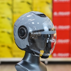 Mũ 3/4 2 Kính HJC I40N Xám Xi Măng Chuẩn ECE 2206