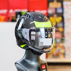 Mũ 3/4 LS2 OF600 2 Kính Urbane Đen Vàng ECE 22.06