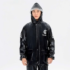 Áo Mưa Bộ PT02 Đen Chống Thấm Nước - Thích Hợp Cả Nam Và Nữ