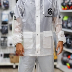 Áo Mưa Bộ PT02 Trắng Chống Thấm Nước - Thích Hợp Cả Nam Và Nữ