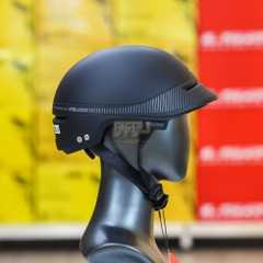 Mũ 1/2 Falcon F11 Đen Nhám Chính Hãng