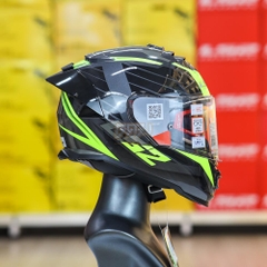 Combo Mũ LS2 FF800 EVO 2 Kính Nerve Đen Vàng Kèm Đuôi Gió