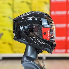 Mũ Fullface 2 Kính LS2 FF818 Storm III Đen Bóng 2026
