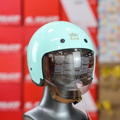 Mũ 3/4 Royal M139 Kính Âm Xanh Ngọc Bóng