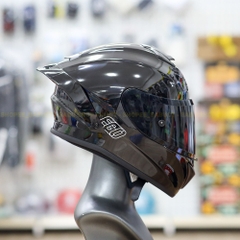 Combo Mũ Fullface 2 Kính EGO E81 Kính Đen Và Đuôi Gió Pista