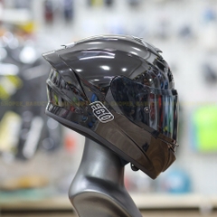 Combo Mũ Fullface 2 Kính EGO E81 Kính Đen Và Đuôi Gió Pista Tròn