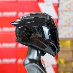 Combo Mũ Fullface 2 Kính EGO E81 Đen Bóng Kính Đen Và Đuôi Gió Pista