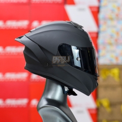 Combo Mũ Fullface 2 Kính EGO E81 Đen Nhám Kính Đen Và Đuôi Gió Pista