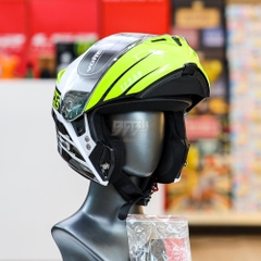 Mũ Lật Hàm Yohe 983 Trắng Vàng Neon