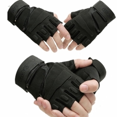 Găng Tay Ngắn Ngón Battle Wolf Half Finger Đen
