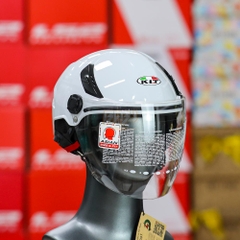 Mũ 1/2 KLT K6 Xám Bóng - Form Nhỏ Gọn, Nhẹ