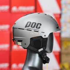 Mũ 1/2 POC P10 Xám Nhám Kèm Ốp Tai Có Thể Tháo Rời - Đạt Chuẩn An Toàn