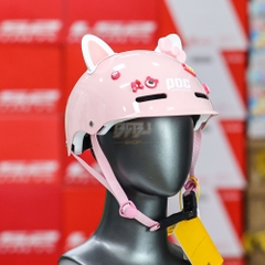 Mũ 1/2 POC P20 Hồng Kem Kèm Phụ Kiện Trang Trí- Thiết Kế Hiện Đại, Đạt Chuẩn An Toàn