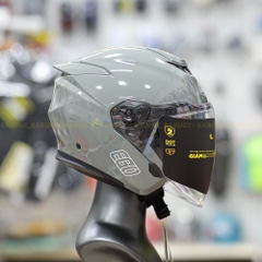 Mũ 3/4 2 Kính EGO E42 Plus Xi Măng Bóng Chuẩn DOT Kiểu Dáng Đẹp