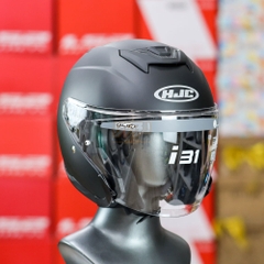 Mũ 3/4 2 Kính HJC I31 Đen Nhám Chuẩn ECE 2206