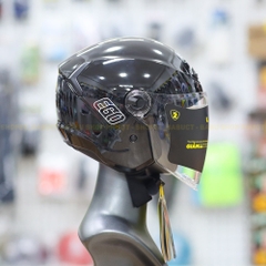 Mũ 3/4 EGO E31 Đen Bóng Nhỏ Gọn Thời Trang Đội Êm