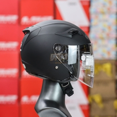 Mũ 3/4 KYT Venom 2 Kính Đen Nhám Chính Hãng