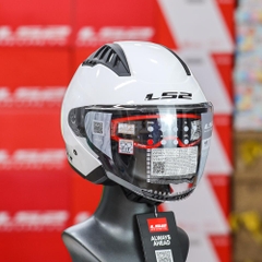 Mũ 3/4 LS2 OF600 2 Kính Trắng Bóng ECE 22.06