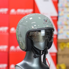 Mũ 3/4 Sunda 388 Xi Măng Bóng Kính Âm Tiện Lợi