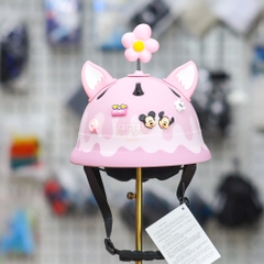 Mũ Bảo Hiểm Trẻ Em Kids Cream Hồng Nhạt - Dễ Thương, Siêu Nhẹ