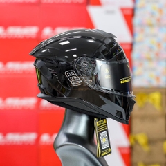 Mũ Fullface EGO E71 Đen Bóng Nhỏ Gọn, Khối Lượng Nhẹ