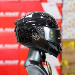 Mũ Fullface EGO E72 Đen Bóng Đội Êm, Chắc Chắn