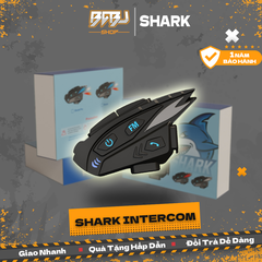 Tai Nghe Bluetooth Intercom Shark Pro V2 BT 5.1 Kết Nối 2 Thiết Bị 2025