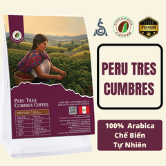 Cà phê rang mộc Peru Tres Cumbres – SCA 82.69, Washed