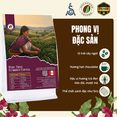 Cà phê rang mộc Peru Tres Cumbres – SCA 82.69, Washed
